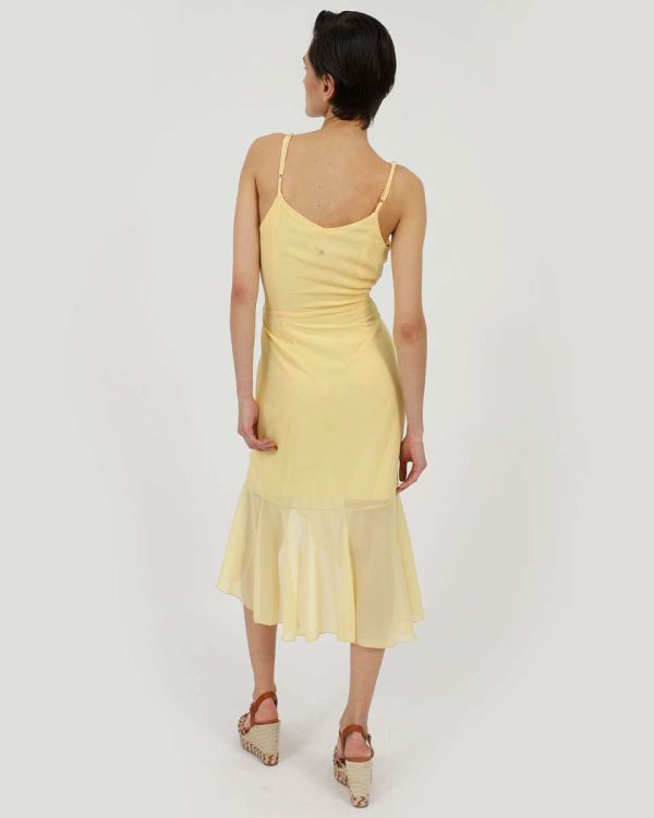 Φόρεμα μίντι κίτρινο DOCA 39631