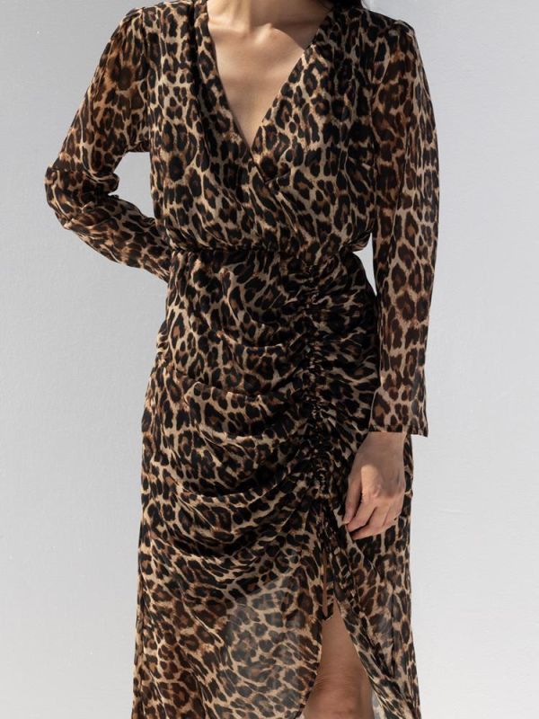 Erato leopard dress MALLORY