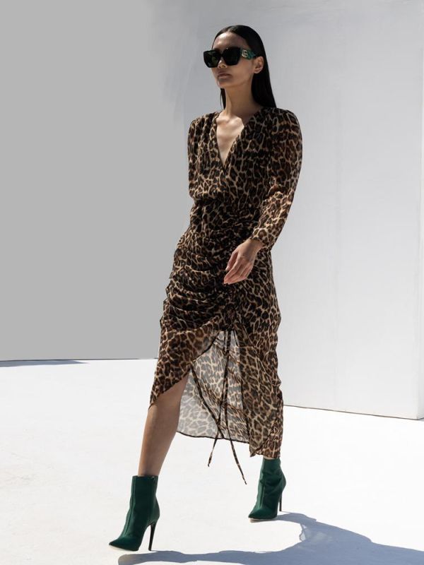 Erato leopard dress MALLORY