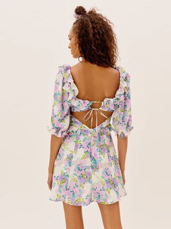 Φόρεμα imogen mini dress lavender FOR LOVE & LEMONS