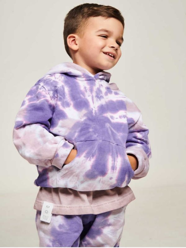 Παιδικό Φούτερ tie dye purple PCP 