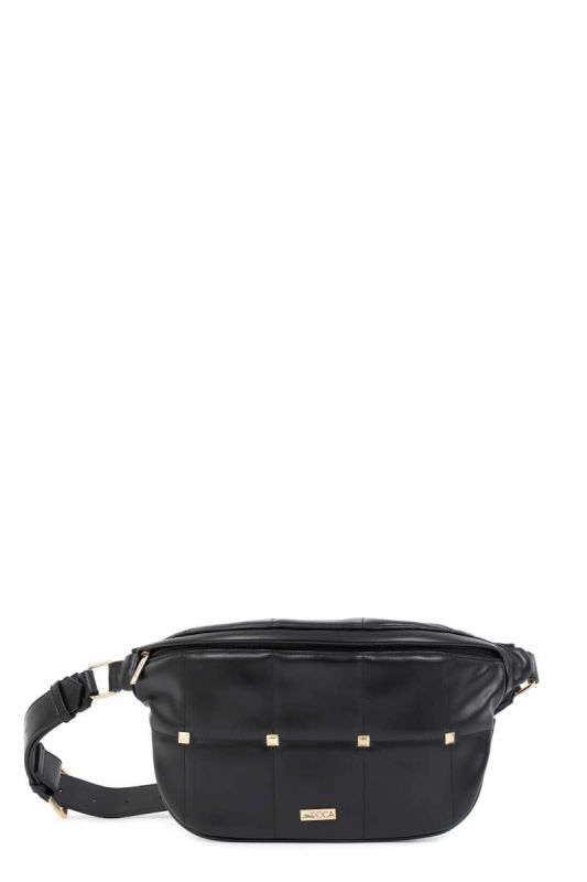 Τσάντα μέσης μαύρη DOCA 18403
