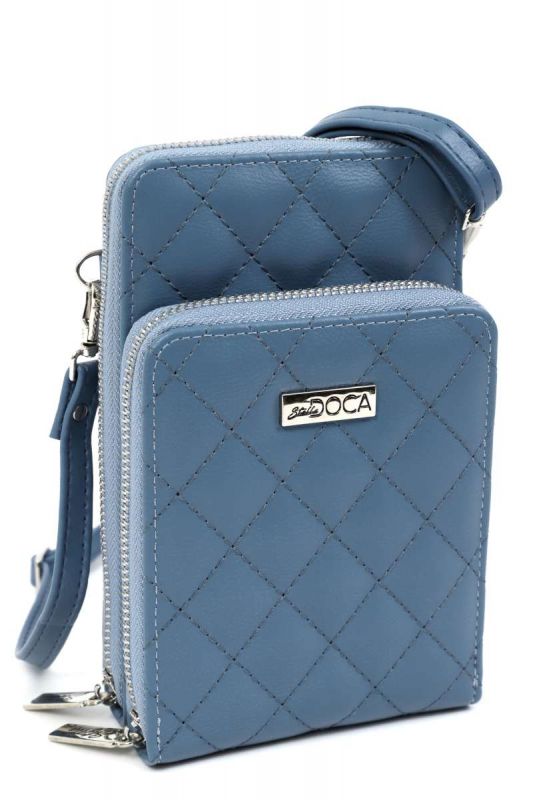 Τσάντα χιαστί μπλε DOCA 18556