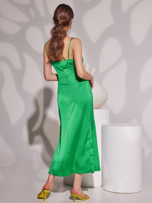 Φόρεμα Illuminum aloe green dress THE KNLS