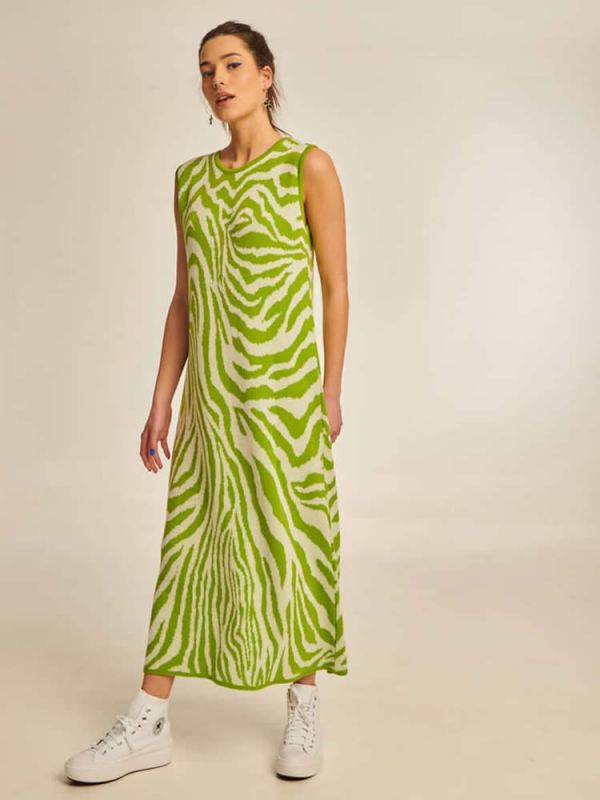 Φόρεμα πλεκτό Kathy Knitted lime PCP CLOTHING