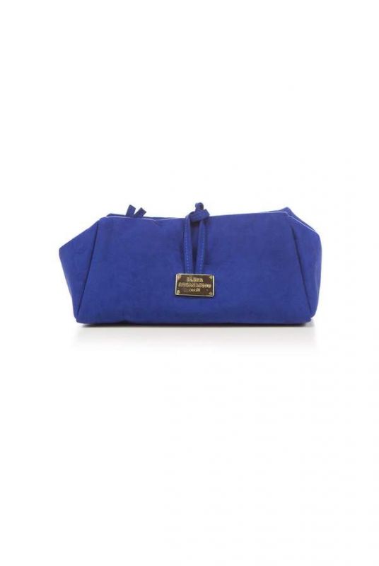 Τσάντα Lunchbag Large Suede Royal Blue ELENA ATHANASIOU