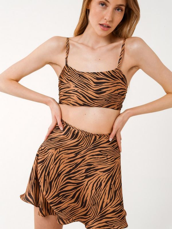 Φούστα Maraschino zebra skirt SUNSET.GO