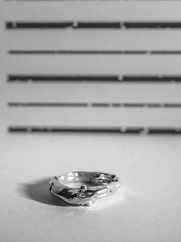 Δαχτυλίδι Thin goral ring ασήμι 925 NASILIA
