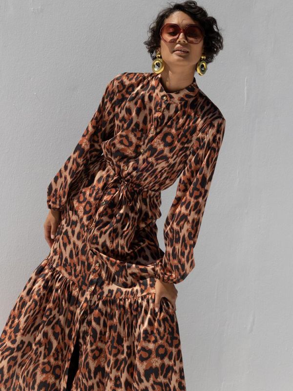 Sara leopard print dress MALLORY