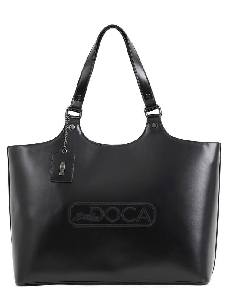 Τσάντα καθημερινή μαύρη DOCA 17844