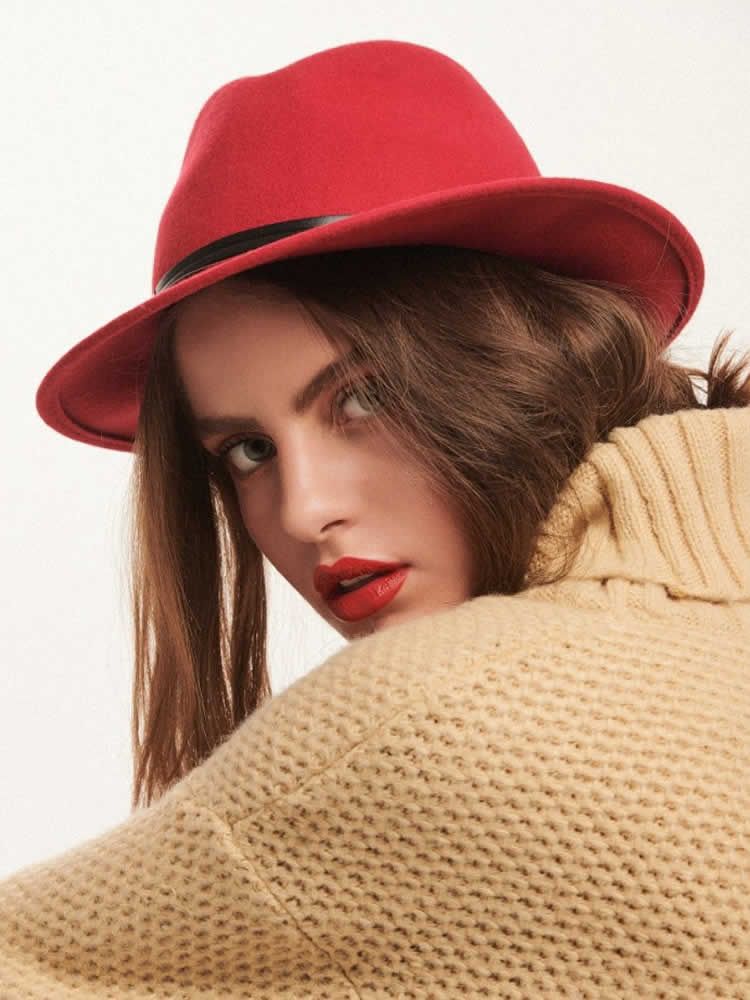 Καπέλο κόκκινο Christine COMBOS KNITWEAR