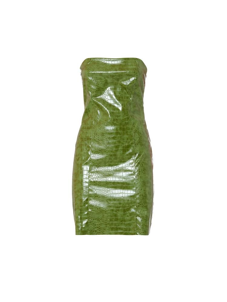Φόρεμα green dress DF22-120 MILKWHITE