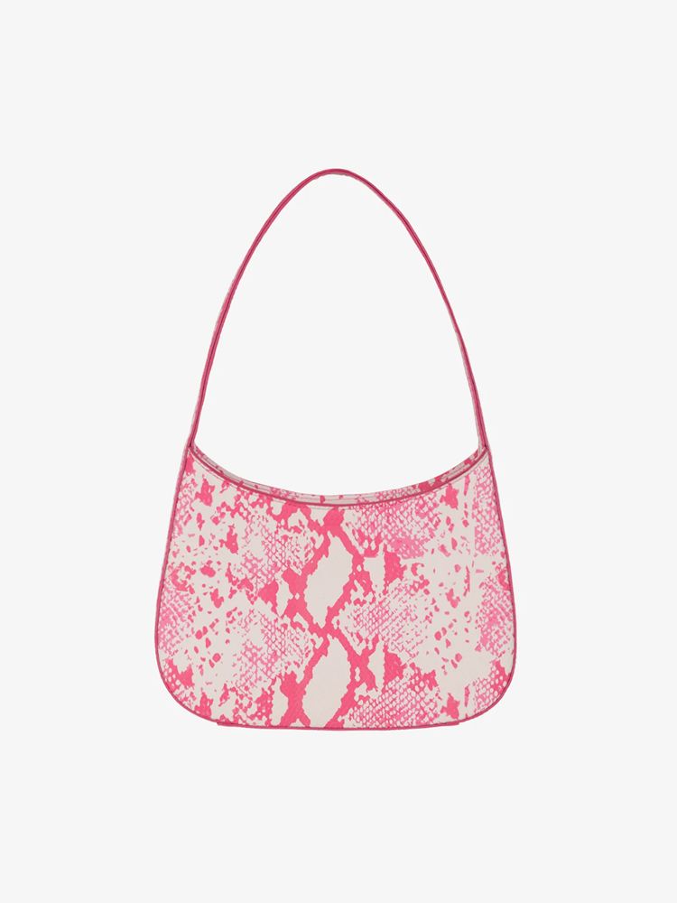 Τσάντα ώμου Lexi bag python pink GLYNIT