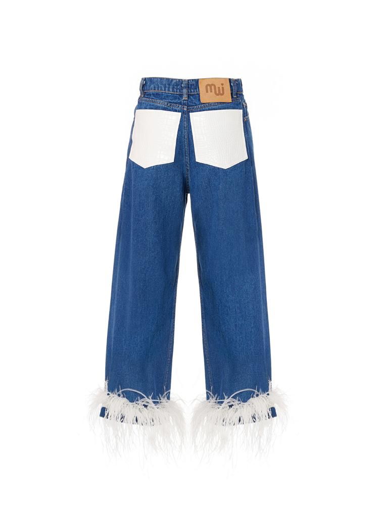 Παντελόνι blue pants PF22-119 MILKWHITE